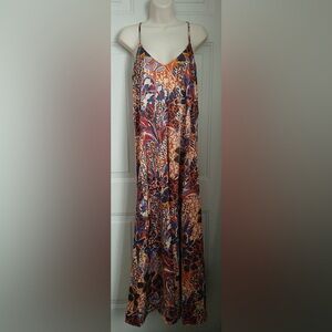 Tahari Satin Party/Cocktail Maxi dress Size S